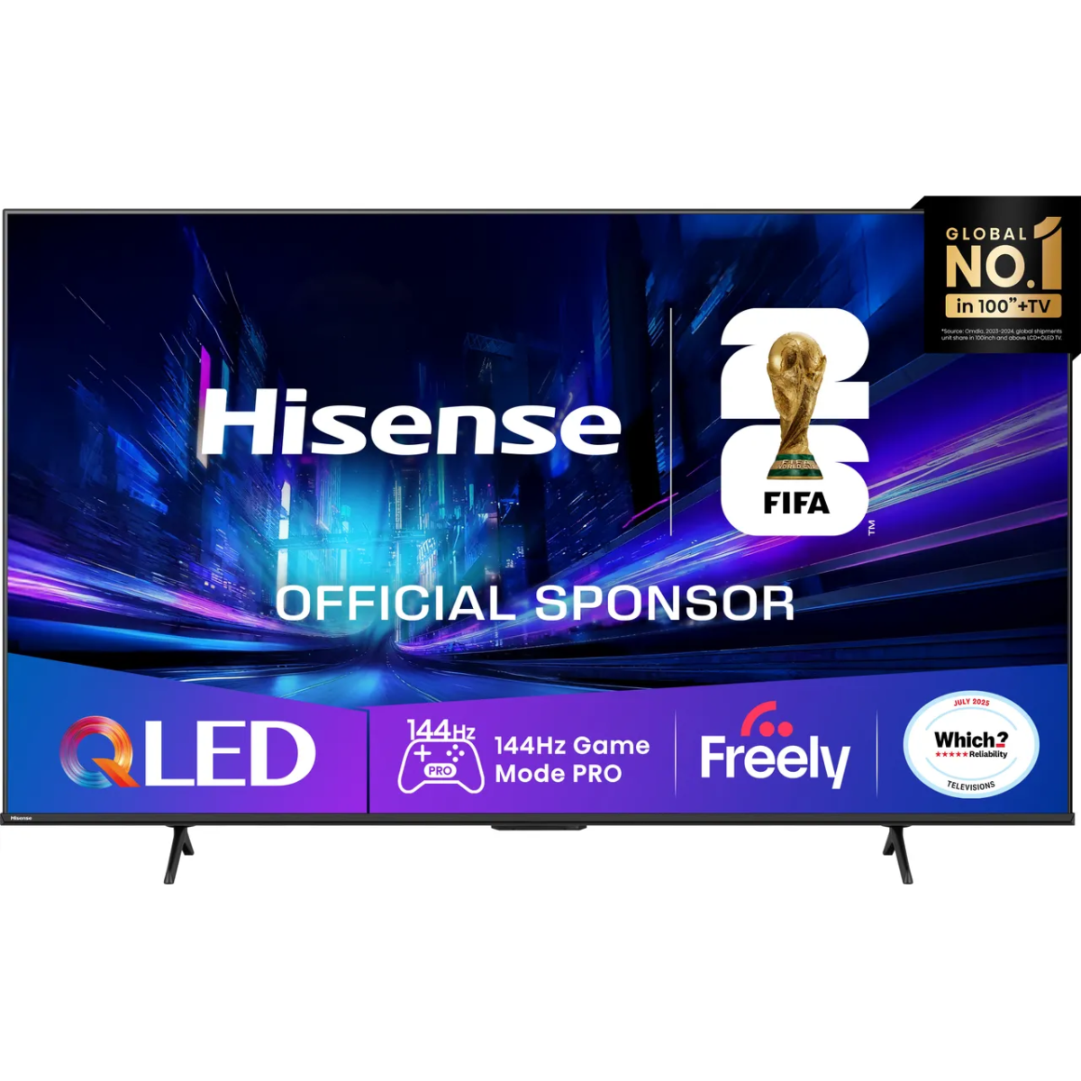 Hisense E78Q 85" 4K Ultra HD QLED Smart Freely TV [2025] - 85E78QTUK PRO